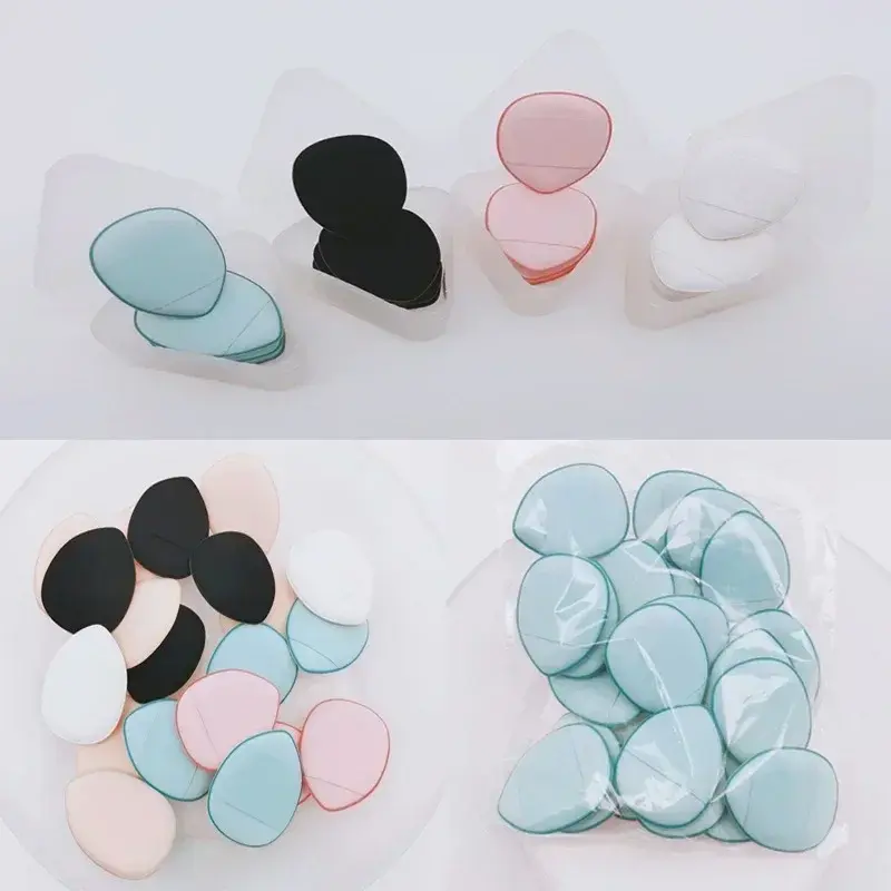 3/10PCS Mini Professional Cosmetic Cushion Puff Concealer Foundation Detail Finger Puff Set Makeup Sponge Beauty Tools