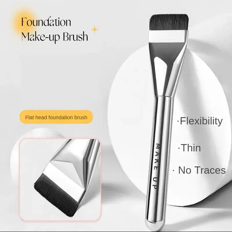 Ultra Thin Foundation Brush Lightweight and Thin Face Contour Brush Flat Contour Brush Blending Foundation Cream Makeup Brushes