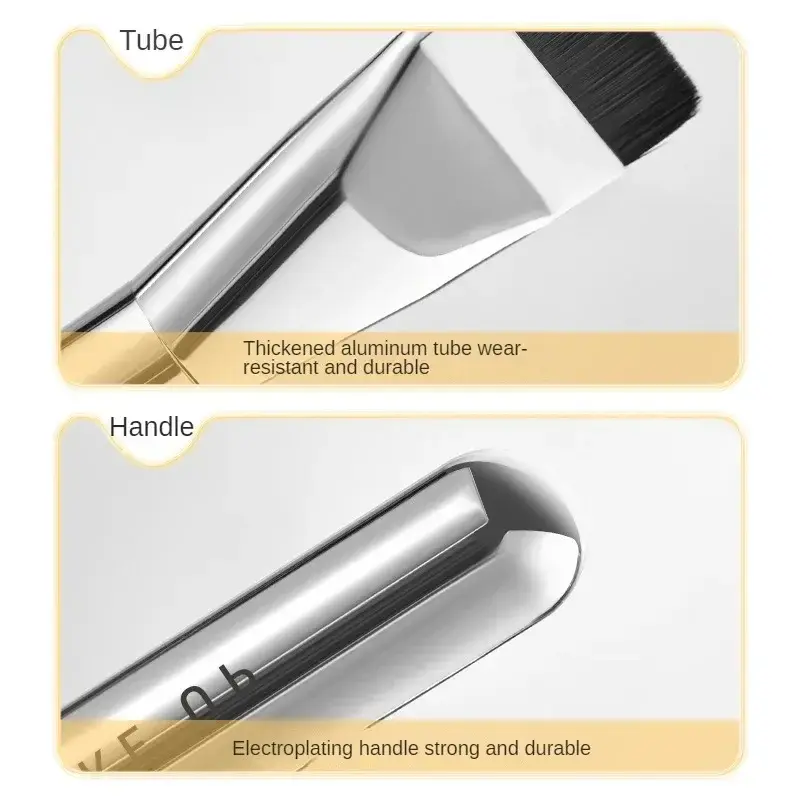Ultra Thin Foundation Brush Lightweight and Thin Face Contour Brush Flat Contour Brush Blending Foundation Cream Makeup Brushes