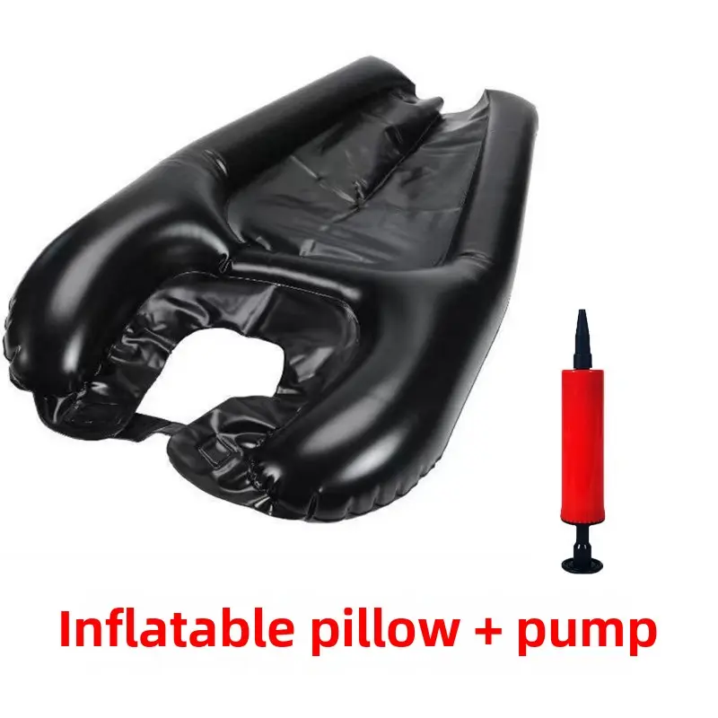 Inflatable Shampoo Pillow for Adults Kids Portable PVC Hair Washing Basin Bed Head Washer for Pregnant Bedridden Home Care