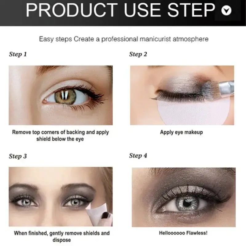 20/50PCS Eye Makeup Stencils Disposable Eyeshadow Stickers Eyeliner Shield Grafted Eyelashes Isolate Eyelash Removal Patches