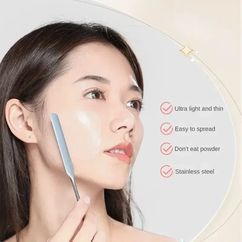 1Pcs Stainless Steel Dual Heads Makeup Toner Spatula Mixing Stick Foundation Cream Mixing Tool Cosmetic Make Up Accessories