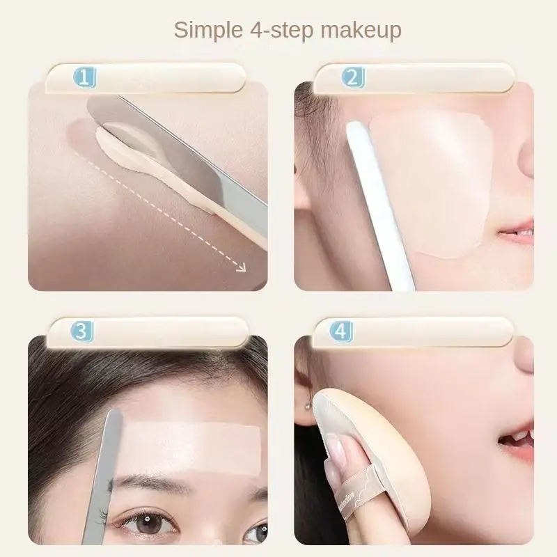 1Pcs Stainless Steel Dual Heads Makeup Toner Spatula Mixing Stick Foundation Cream Mixing Tool Cosmetic Make Up Accessories