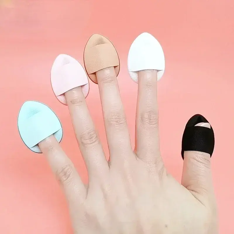 3/10pcs Mini Size Professional Cosmetic Cushion Puff  Concealer Foundation Detail Puff Finger Puff Set Makeup Sponge Beauty Tool