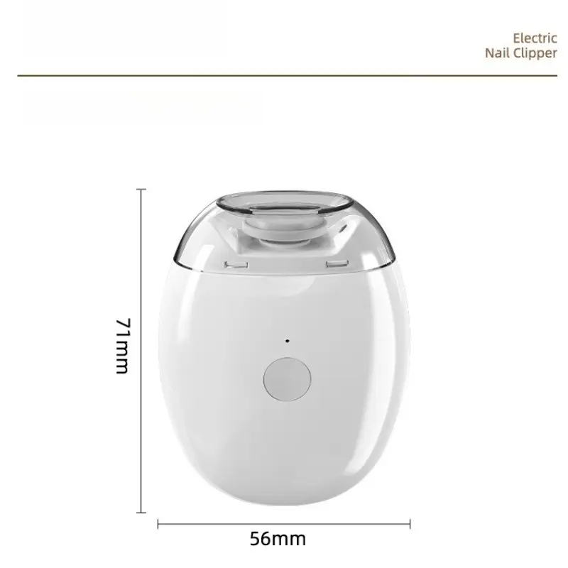 2 in 1 Electric Nail Clipper Automatic Grinder USB Rechargeable with LED Light for Baby Adult Manicure Nail Care Tool Kit