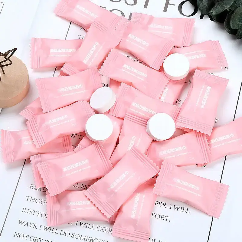 1/20/100pcs Mini Compressed Towel Disposable Capsules Magic Face Wipes Travel Outdoor Cloth Tissue Paper Personal Care Essential
