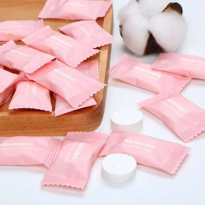 1/20/100pcs Mini Compressed Towel Disposable Capsules Magic Face Wipes Travel Outdoor Cloth Tissue Paper Personal Care Essential