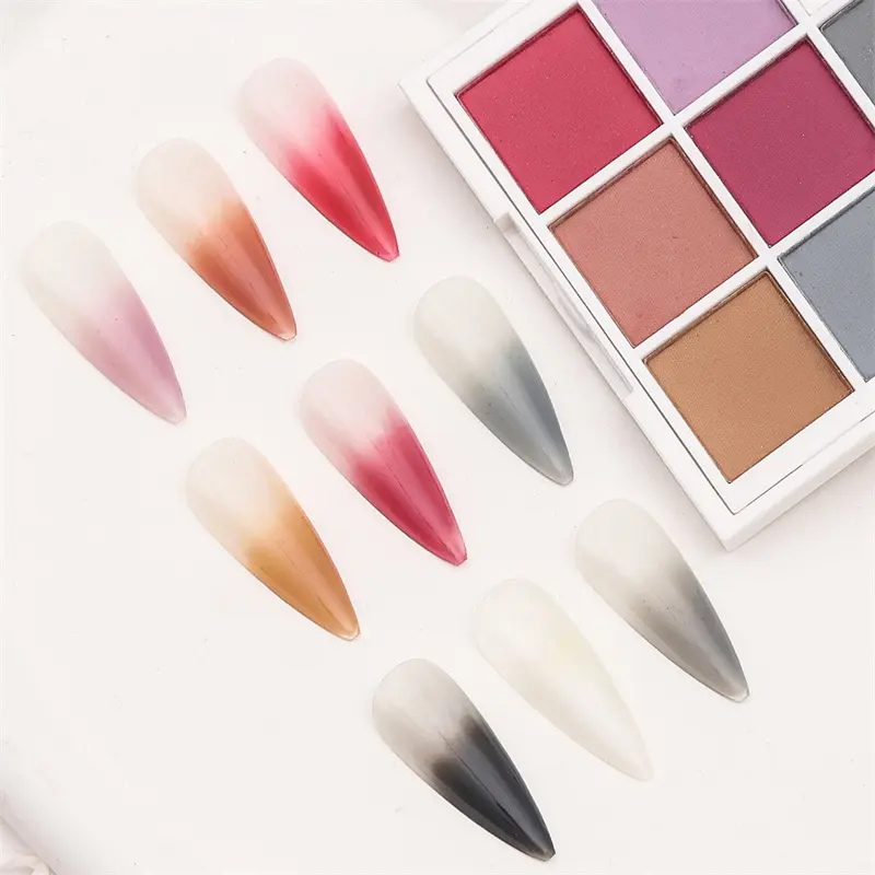 6/9Colors Nail Powder Solid Gradient Magic Mirror Powder Pearl Glitter Manicure Matte Shellac Professional Nail Art Long Lasting