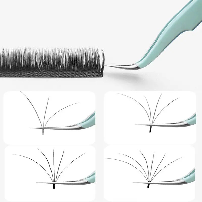 Stainless Colored Tweezers Straight Curved Picking Tool Nail Art Sticker Rhinestones Pointed Nipper Makeup Eyelash DIY Tweezer