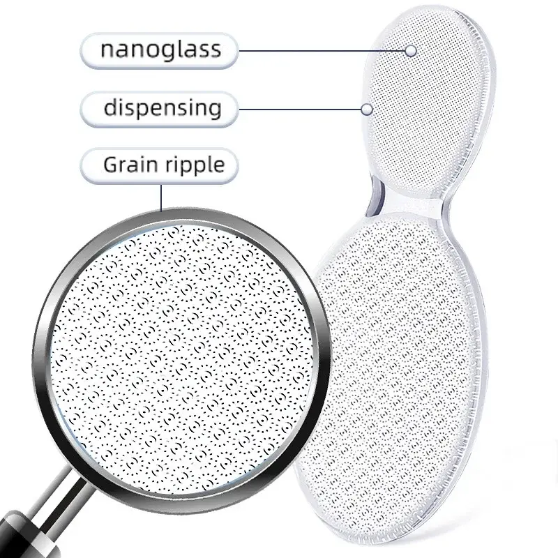Nano Glass Foot File Hard Dead Skin Remover Callus Scrubber Foot Plate Thwart Nail Repair Shape Tool Reusable for Foot Care