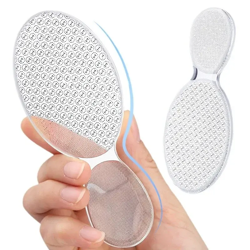 Nano Glass Foot File Hard Dead Skin Remover Callus Scrubber Foot Plate Thwart Nail Repair Shape Tool Reusable for Foot Care