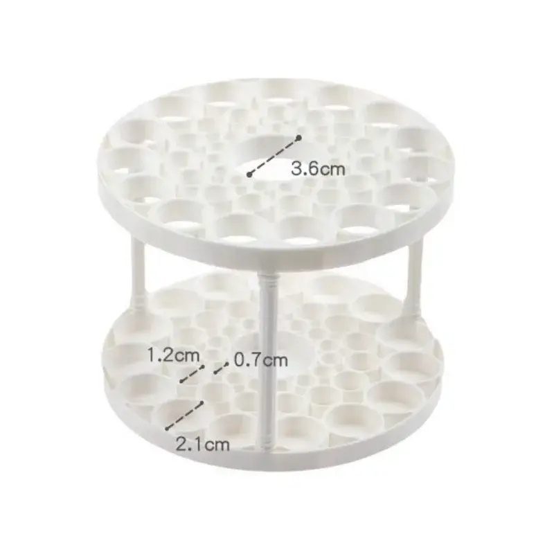1PC Makeup Brush Holder Large Capacity Air Dry Stand Multifunctional Lightweight Cosmetic Brush Storage Rack Organizer