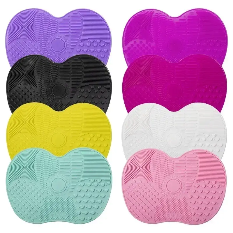 Silicone Makeup Brush Cleaning Pad Mat Brush Washing Tools Cosmetic Eyebrow Brushes Cleaner Tool Scrubber Board Makeup Cleaning