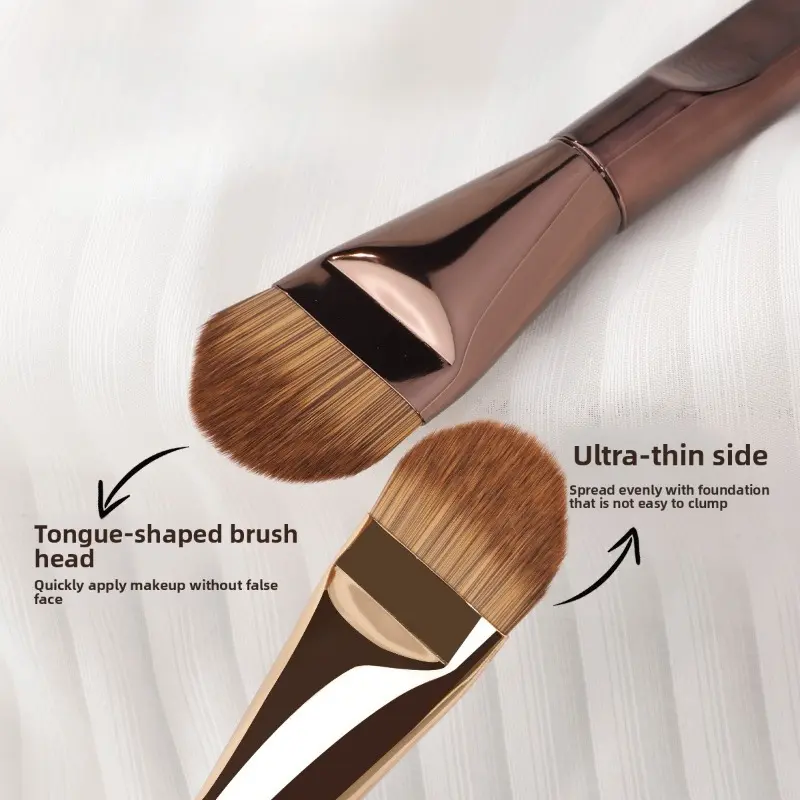 Foundation Makeup Brushes Set Ultra Thin Top Mask Brush For Liquid Cream Cosmetics Blending Beauty Tool Premium Gift