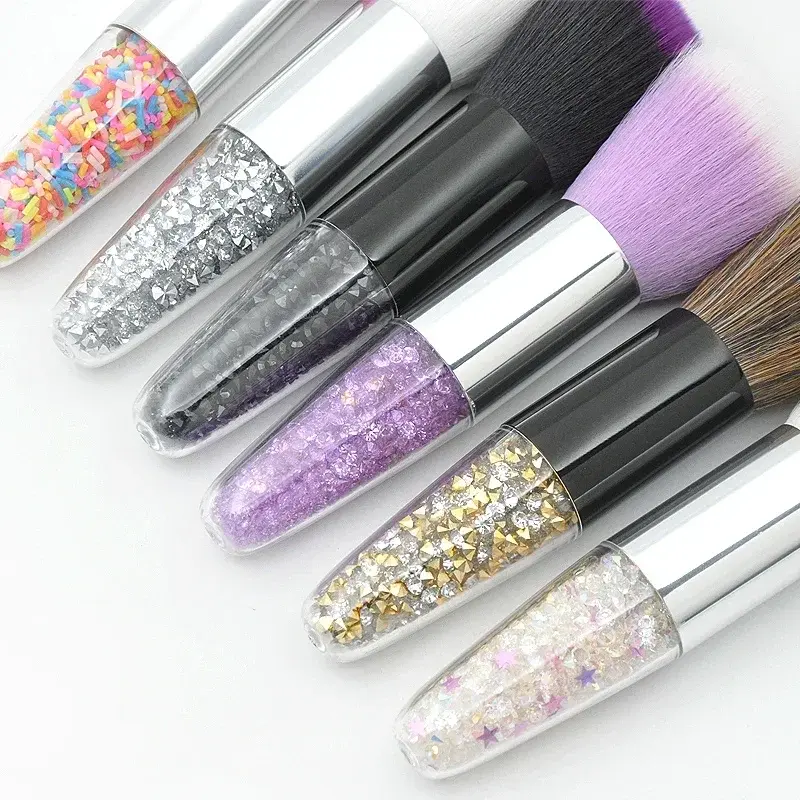 Nail Art Brush Remove Nail Dust Brush Acrylic UV Gel Polish Cleaner Beauty Makeup Brush Manicure Accessories for Salon DIY Nails