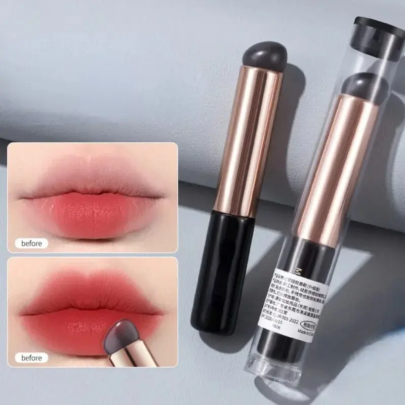 Silicone Lip Brush Angled Concealer Makeup Tool Portable Round Head Soft Lipstick Brush Like Fingertips Q Professional