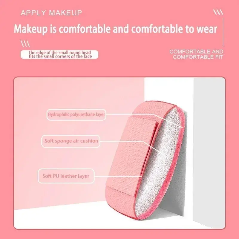 1PC Mini Square Powder Puff Reusable Washable Makeup Sponge Foundation Blender Beauty Tool Cosmetic Face Puff Makeup Accessories