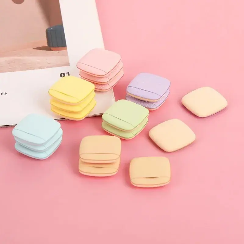 1PC Mini Square Powder Puff Reusable Washable Makeup Sponge Foundation Blender Beauty Tool Cosmetic Face Puff Makeup Accessories