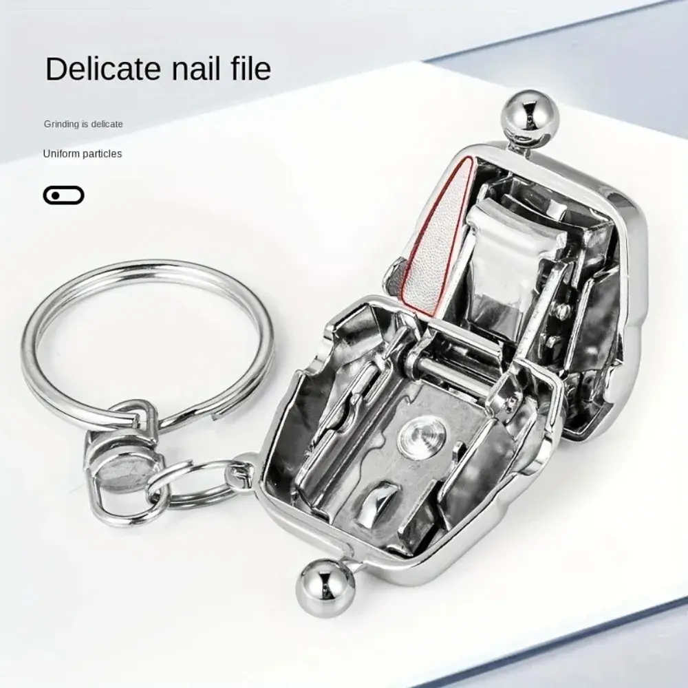 New Stainless Steel Fingernail Metal Foldable Mini Nail Trim Nails Creative Luggage Compartment Keychain Personal Care Clippers