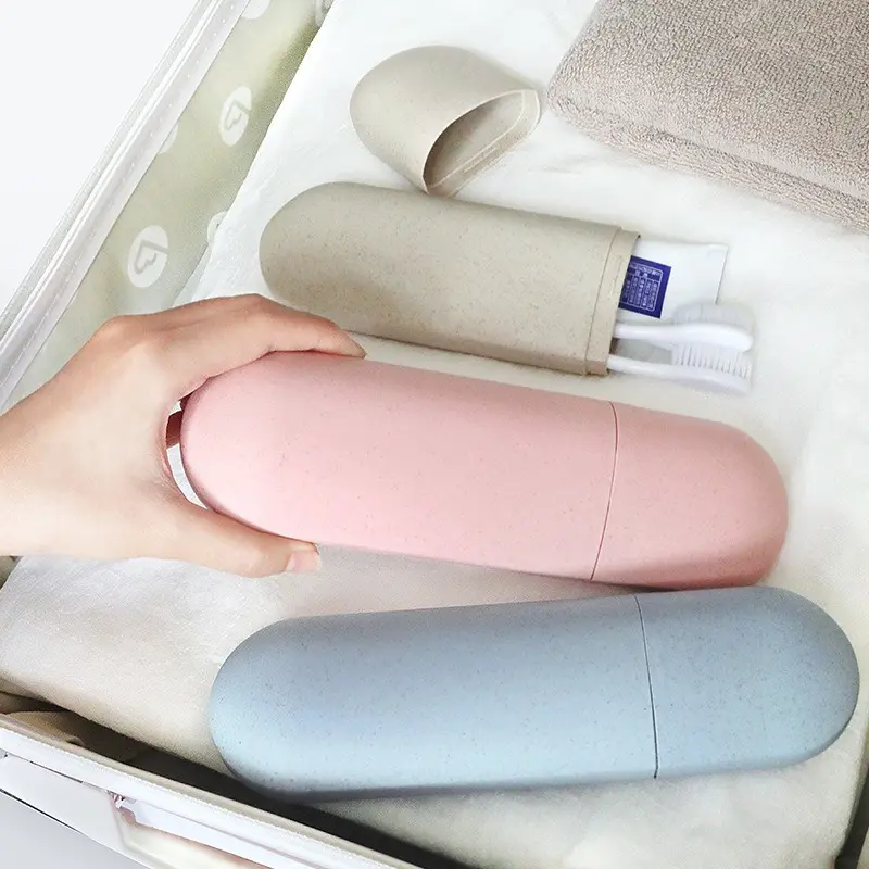 Portable Toothbrush Storage Box Travel Camping Toothbrush Case Cover Safety Health Bathroom Storage Organizer Box