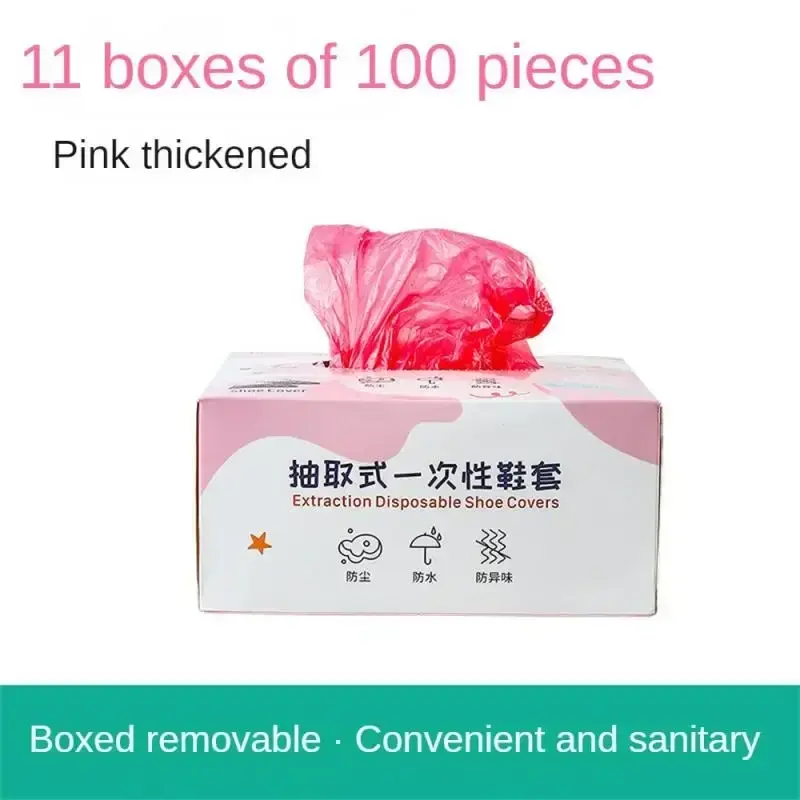 Plastic Disposable Shoe Covers Cleaning Overshoes Outdoor Rainy Day Carpet Cleaning Shoe Cover Waterproof Shoe Covers