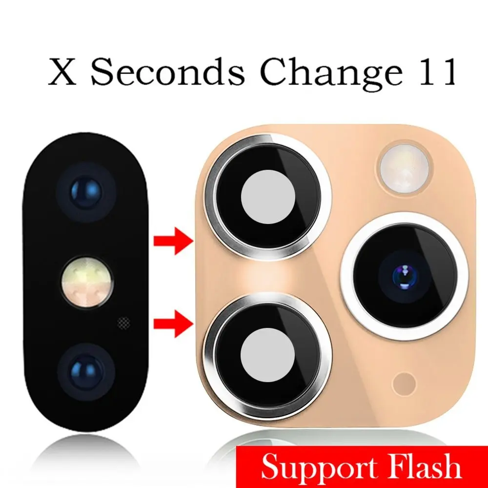 Fake Camera Lens Sticker Cover Screen Protector for iPhone XR X Change to iPhone 11 Pro Max