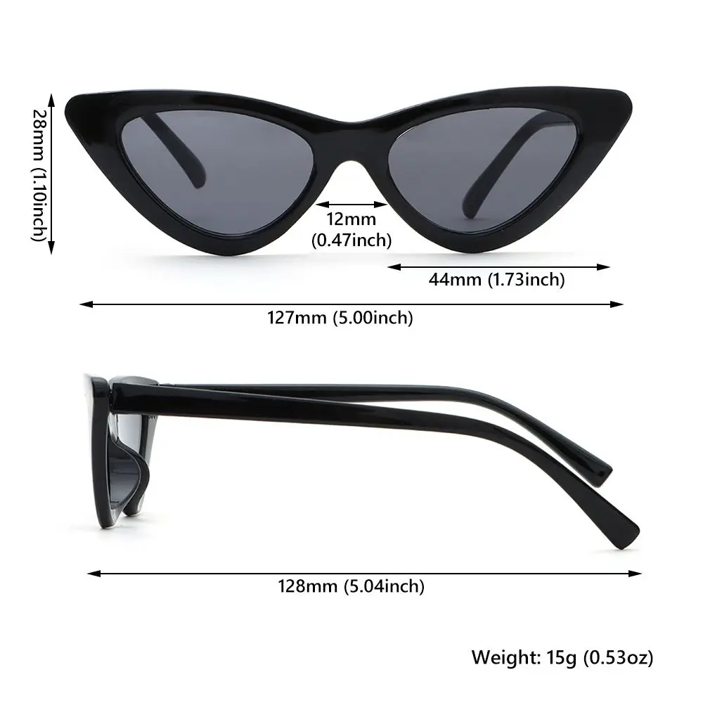 Fashion Kids Sunglasses Retro Narrow Frame Cat Eye Sunglasses for Boys Girls 3-9 Years Non-Polarized Sun Glasses Party Favor