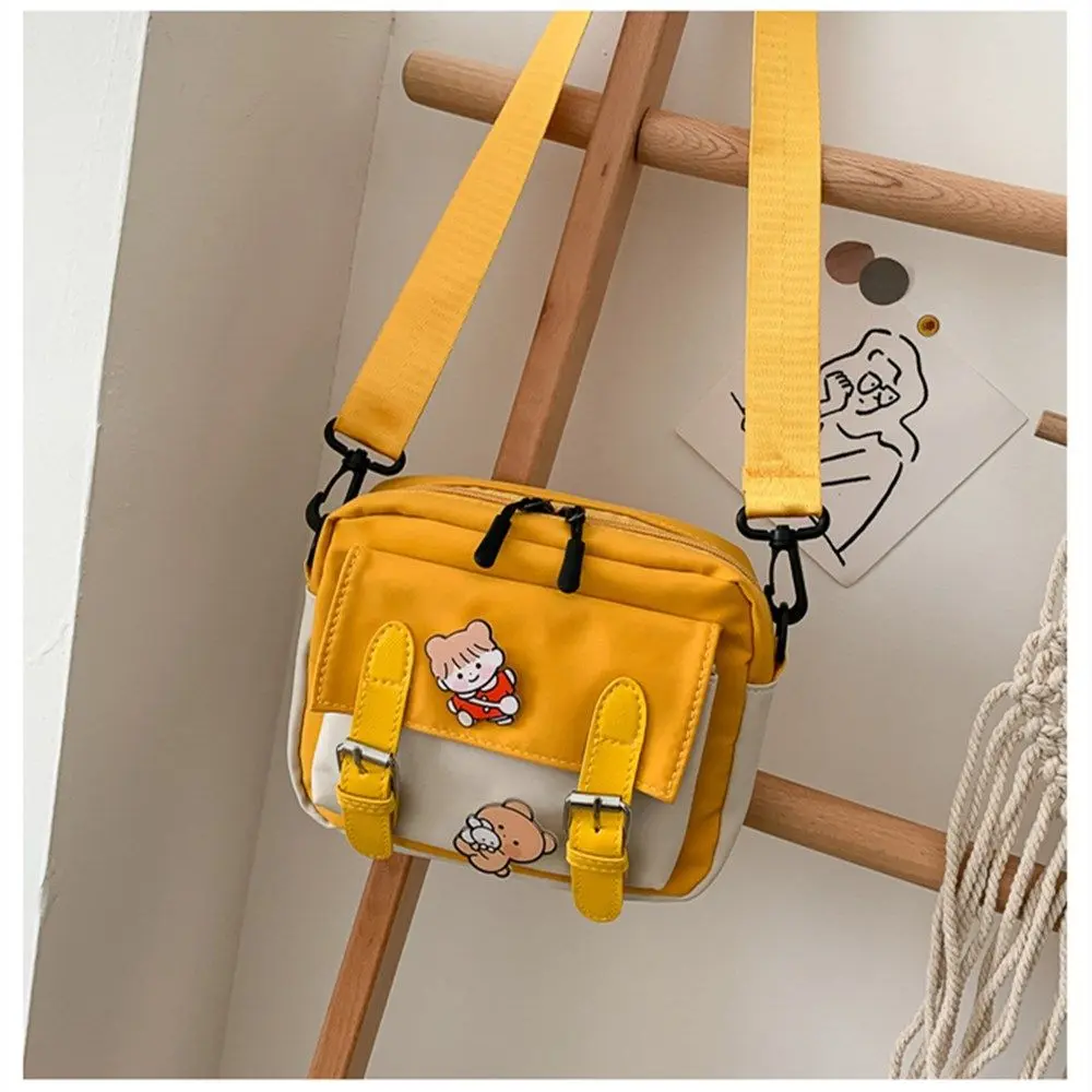 Crossbody Bag Female Cute Girl Color Matching Nylon Shoulder Bag Sling Bag