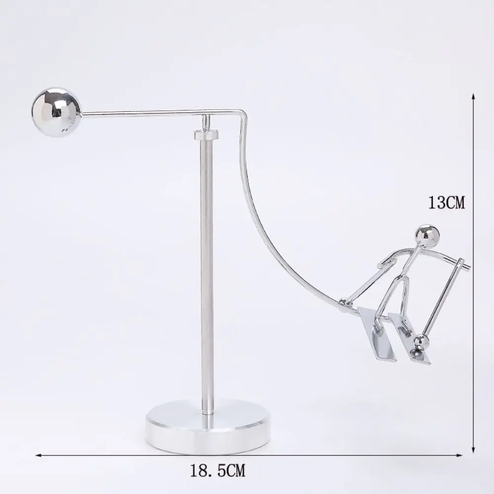 Stainless Steel Balance Ball Toy Creative Pendulum Cradle Iron Man Ornaments Decompression Desk Toy Early Education Tools Gifts
