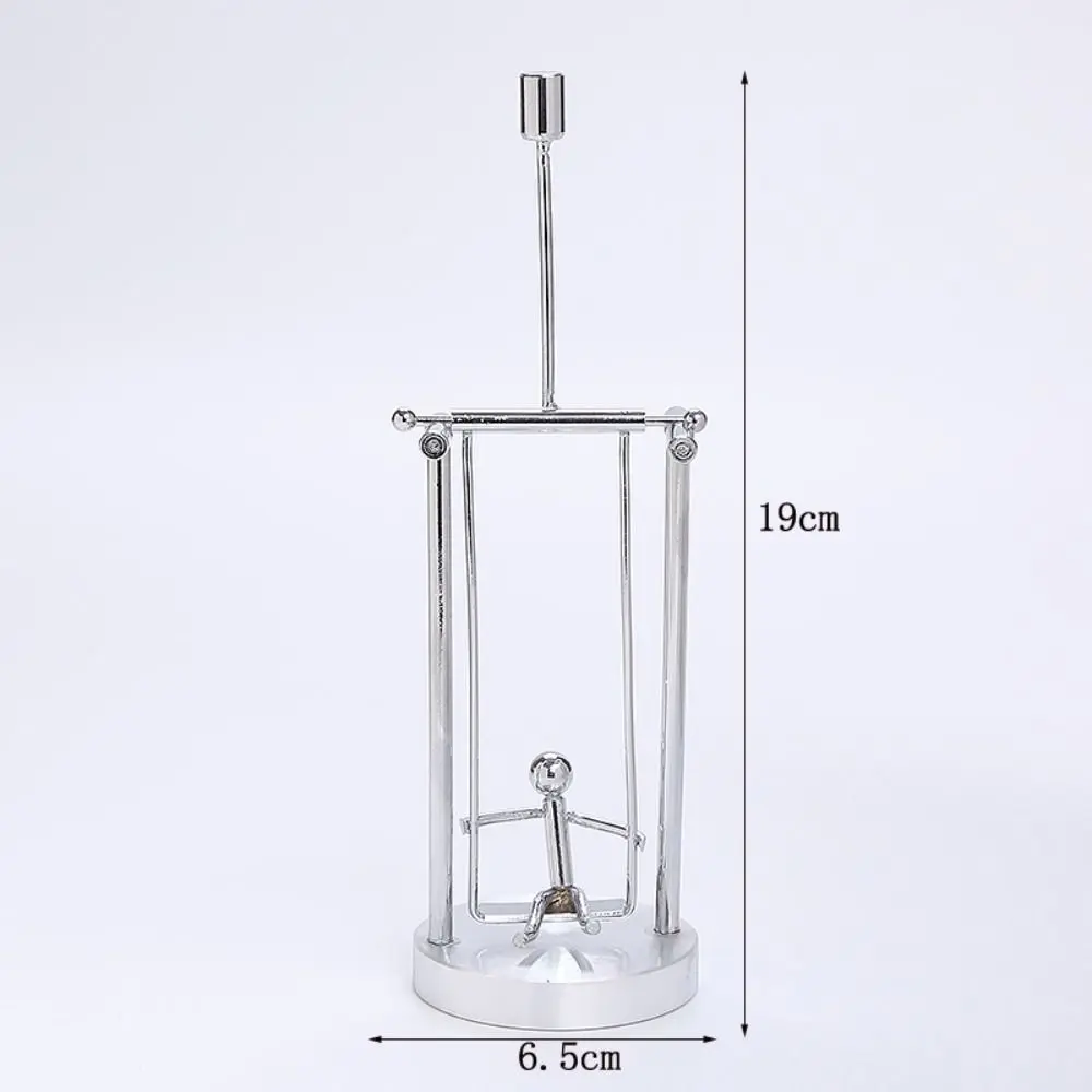 Stainless Steel Balance Ball Toy Creative Pendulum Cradle Iron Man Ornaments Decompression Desk Toy Early Education Tools Gifts
