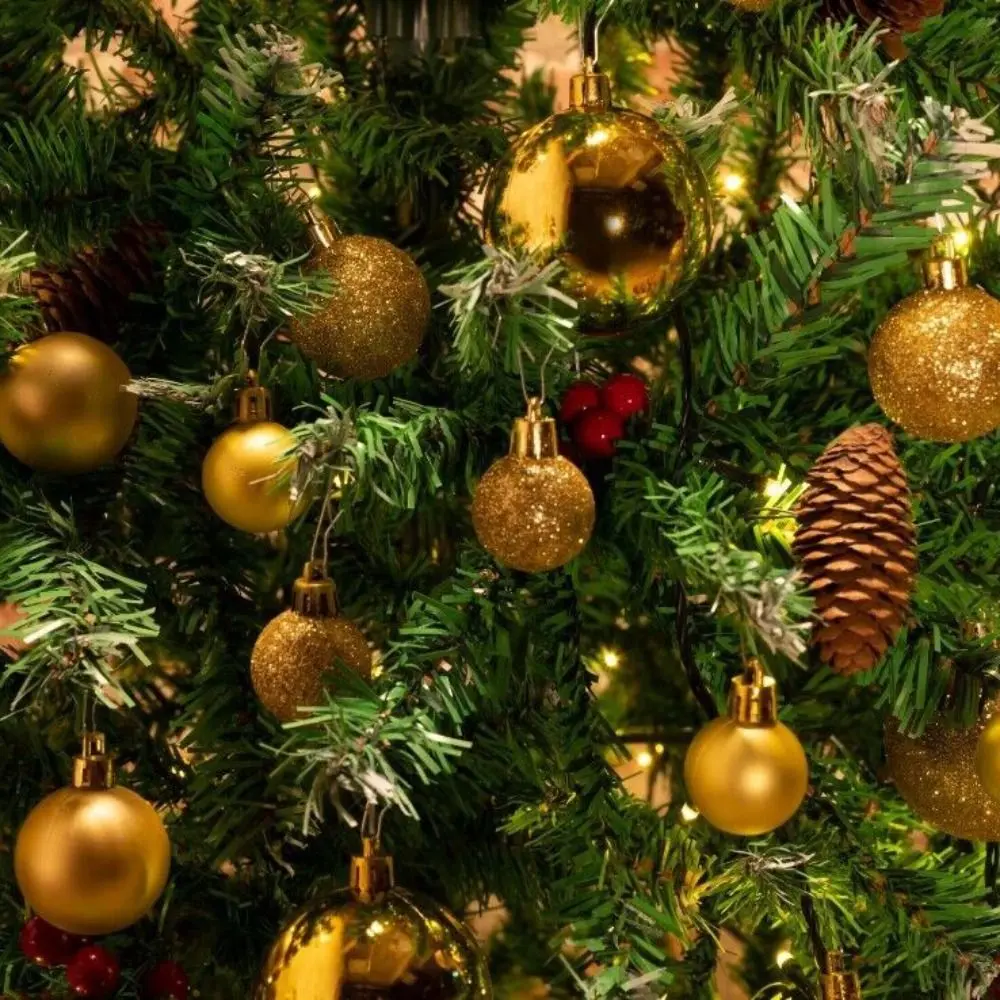 100pcs Christmas Decor Baubles Tree Xmas Balls Party Wedding Ornament Party Supplies Xmas Ornament Ball Xmas Baubles