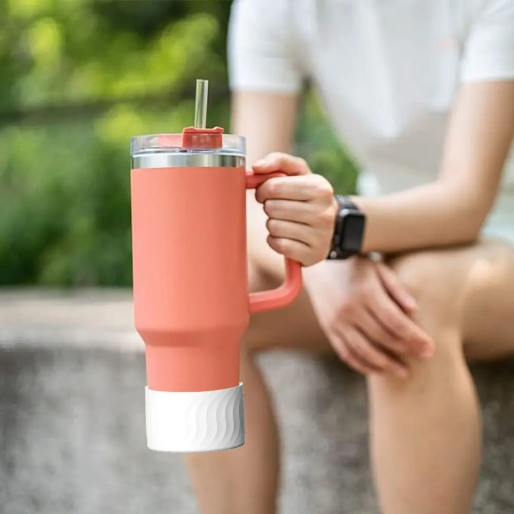 Silicone Boot Bottom Sleeve Cover for Stanley 40oz Tumbler Quencher Adventure and Ice Flow Flip 30 oz 20 oz Water Bottle