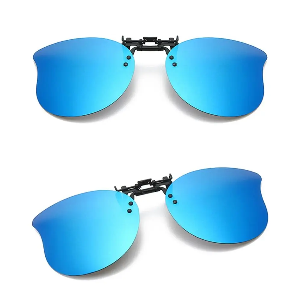 Polarized Clip On Sunglasses Over Prescription Glasses, Ultra-Light Stylish Cat Eye Shape Flip Up Sun Glasses, Convenient