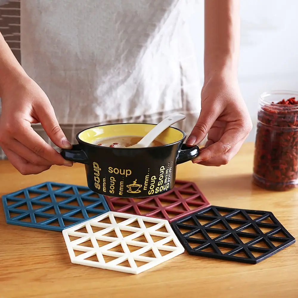 Multifunction Silicone Trivet Mats Convenient Kitchen Tool Silicone Placemats Bowl Dish Mats for Home Kitchen