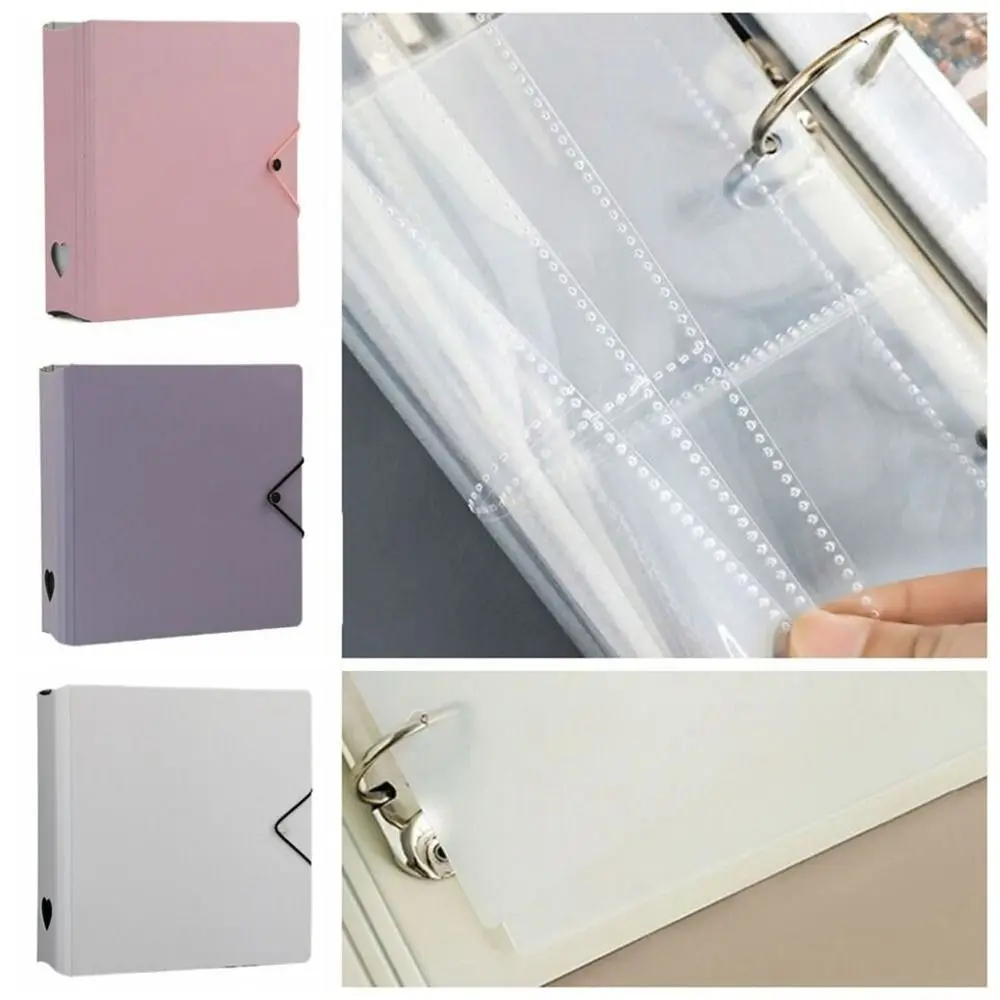 A5 Starlight Macaron Color Album INS Girl Heart 3Inch Album Interstitial Star Chasing Photo Small Card Storage Book Stationery
