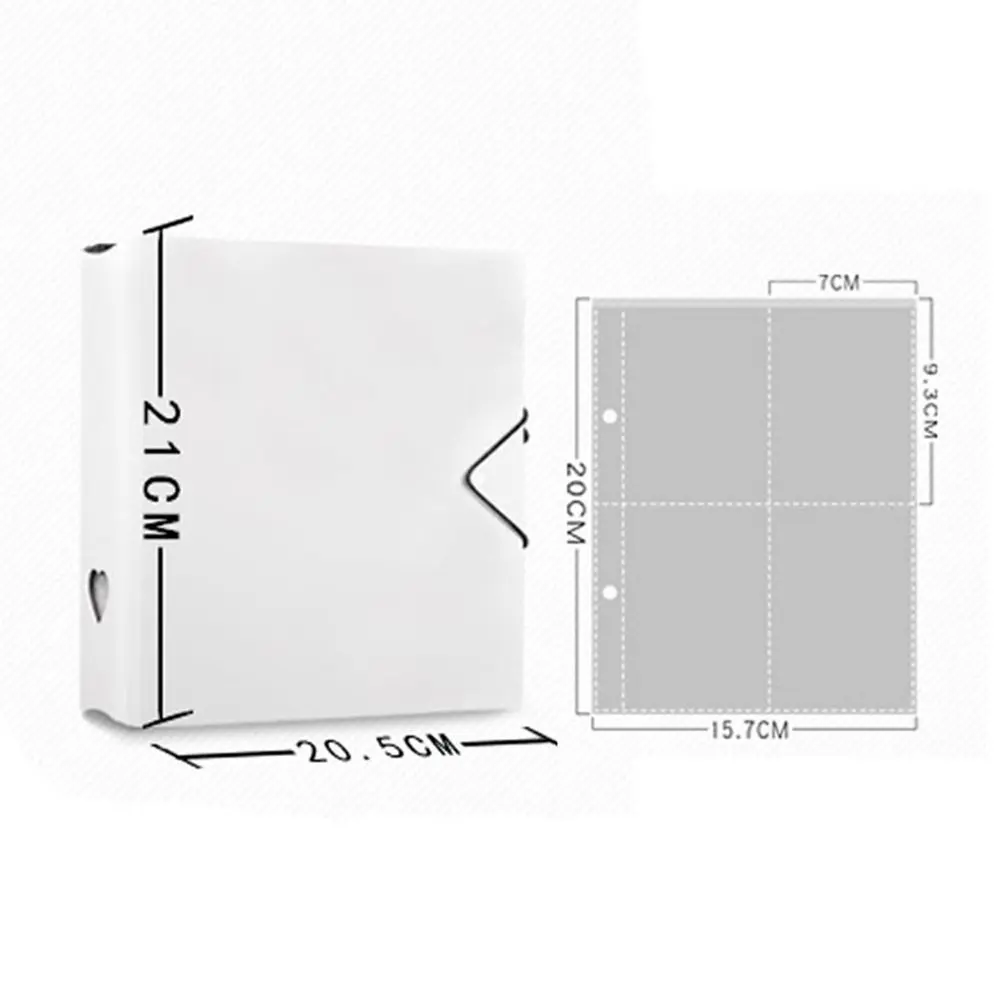 A5 Starlight Macaron Color Album INS Girl Heart 3Inch Album Interstitial Star Chasing Photo Small Card Storage Book Stationery
