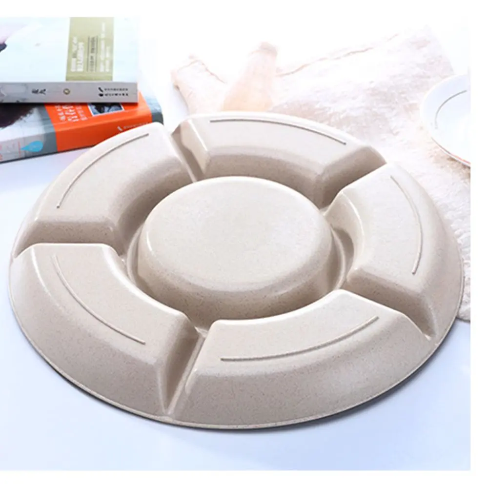 1PC Multifunctional Simple Design Multi Grid Tray Dried fruit Tray Fruit Plate Snack Tray Desktop Fruits Organizer Kitchen Tools