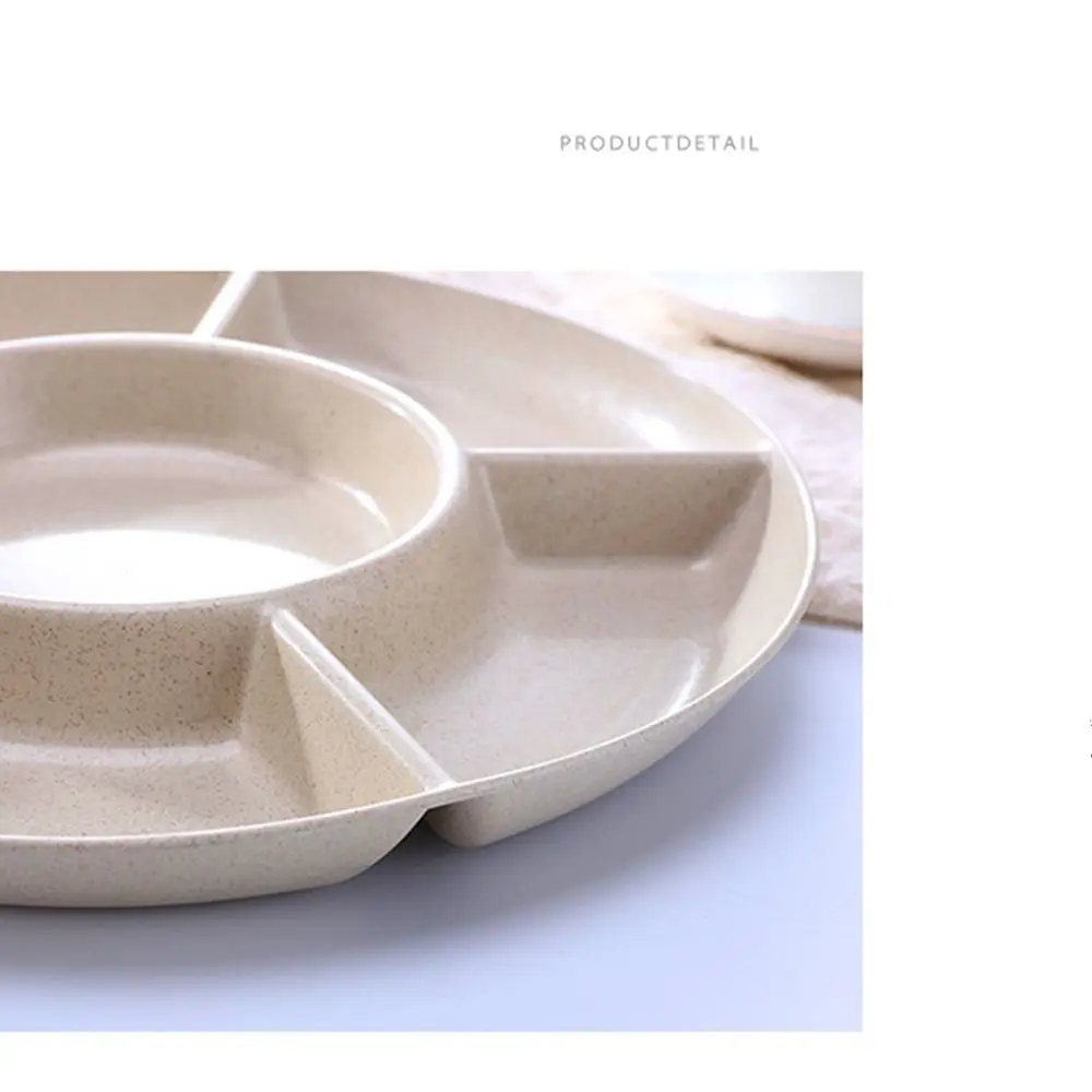 1PC Multifunctional Simple Design Multi Grid Tray Dried fruit Tray Fruit Plate Snack Tray Desktop Fruits Organizer Kitchen Tools