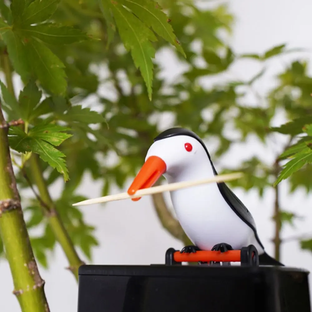 Hummingbird Toothpick Container Toothpick Dispenser Automatic Bird Toothpick Holder Box Home Decoration Kitchen Accessories