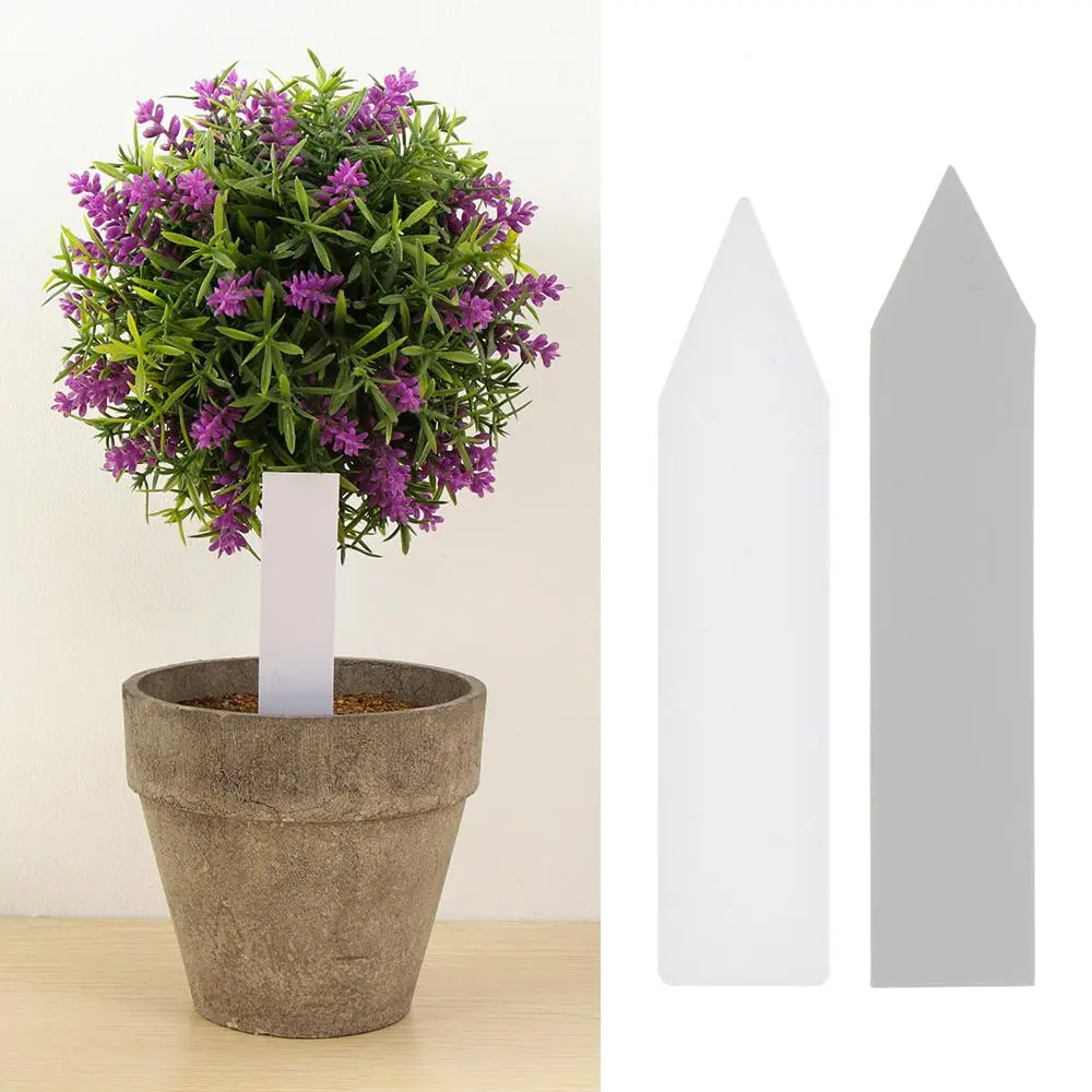 100Pcs Mini Plastic Plant Seed Label Pot Marker Nursery Garden Stake Tags Tool