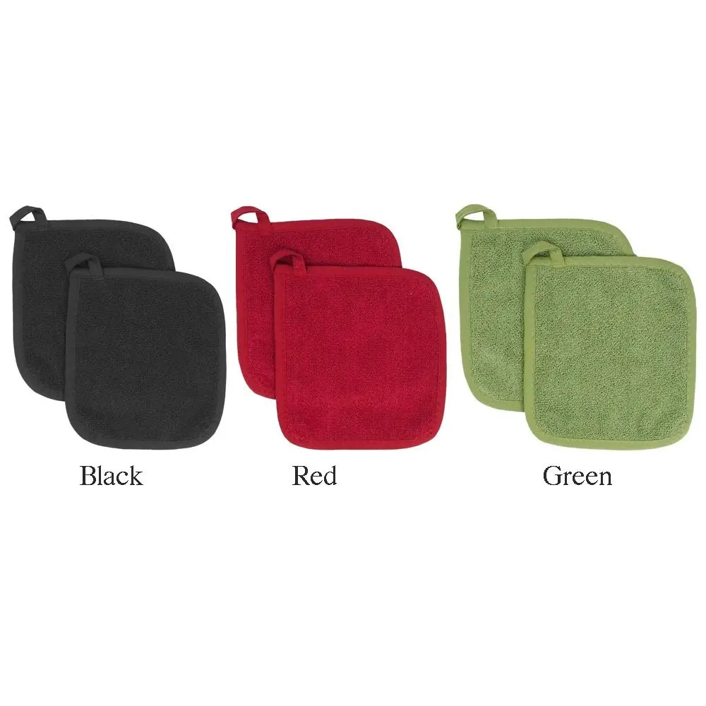 2PCS Insulation Pads Table Toweling Heat Insulation Mat Microwave Glove Pan Oven Cloth Resistant Kitchen Placemats Pot Holder
