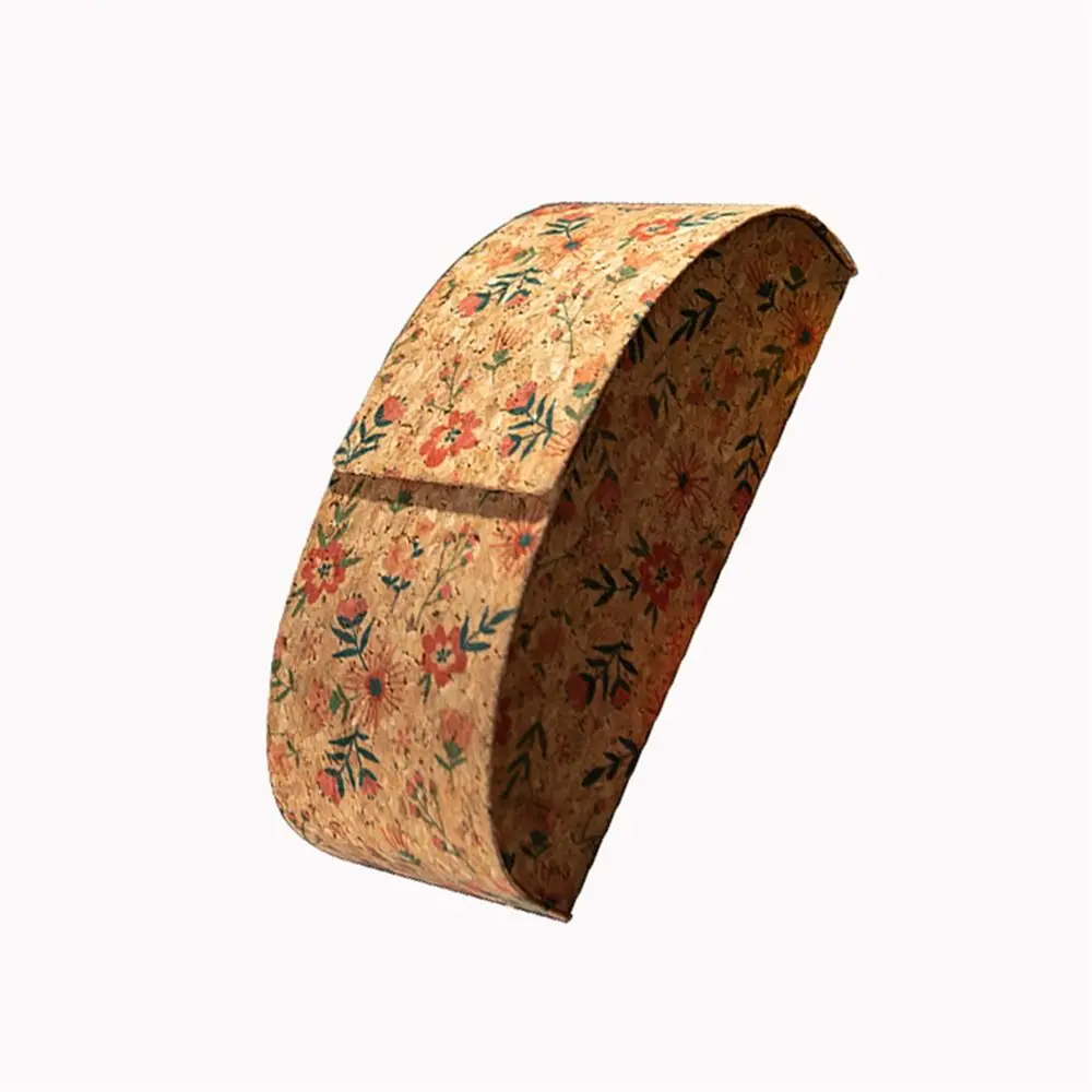 Pressure-Resistant Antique Cork Mural Retro Glasses Case Portable Myopia Storage Sunglassex Box for Unisex