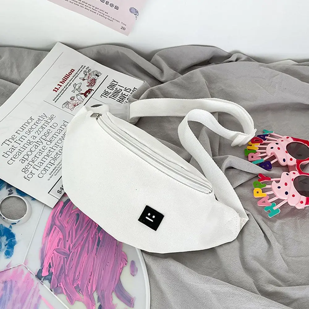 Women Fanny Pack Waist Bags Canvas Bum Bag Travel Chest Bags Fashion Crossbody Shoulder Bags