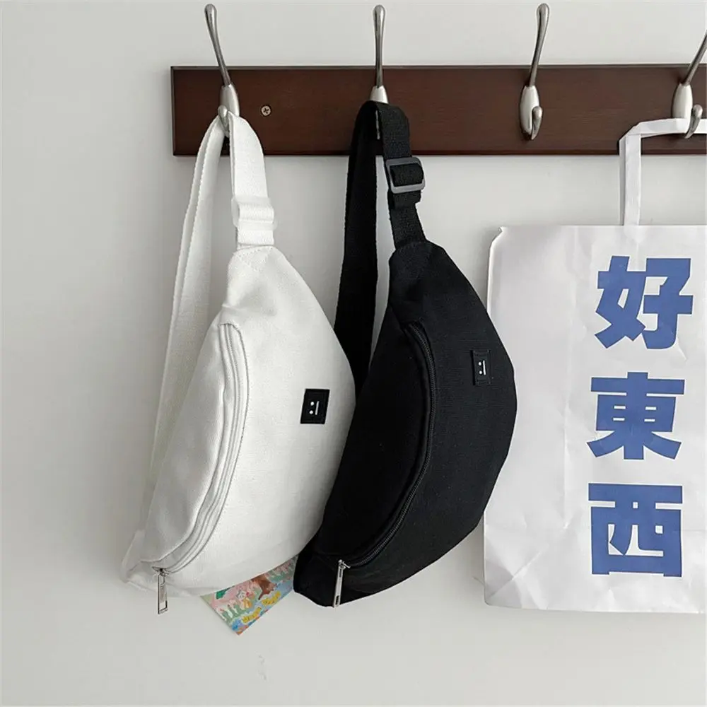 Women Fanny Pack Waist Bags Canvas Bum Bag Travel Chest Bags Fashion Crossbody Shoulder Bags