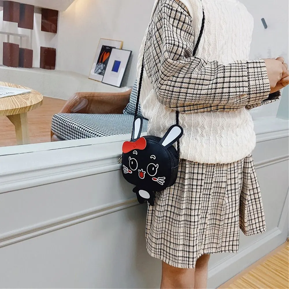 Kids Cute Rabbit Shoulder Bag Girls Crossbody Bag Messenger Bag PU Leather Small Handbag Bags Coin Purse