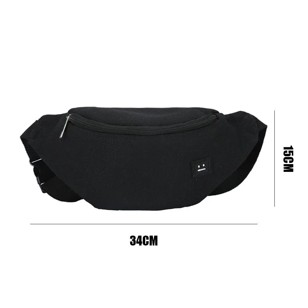 Women Fanny Pack Waist Bags Canvas Bum Bag Travel Chest Bags Fashion Crossbody Shoulder Bags