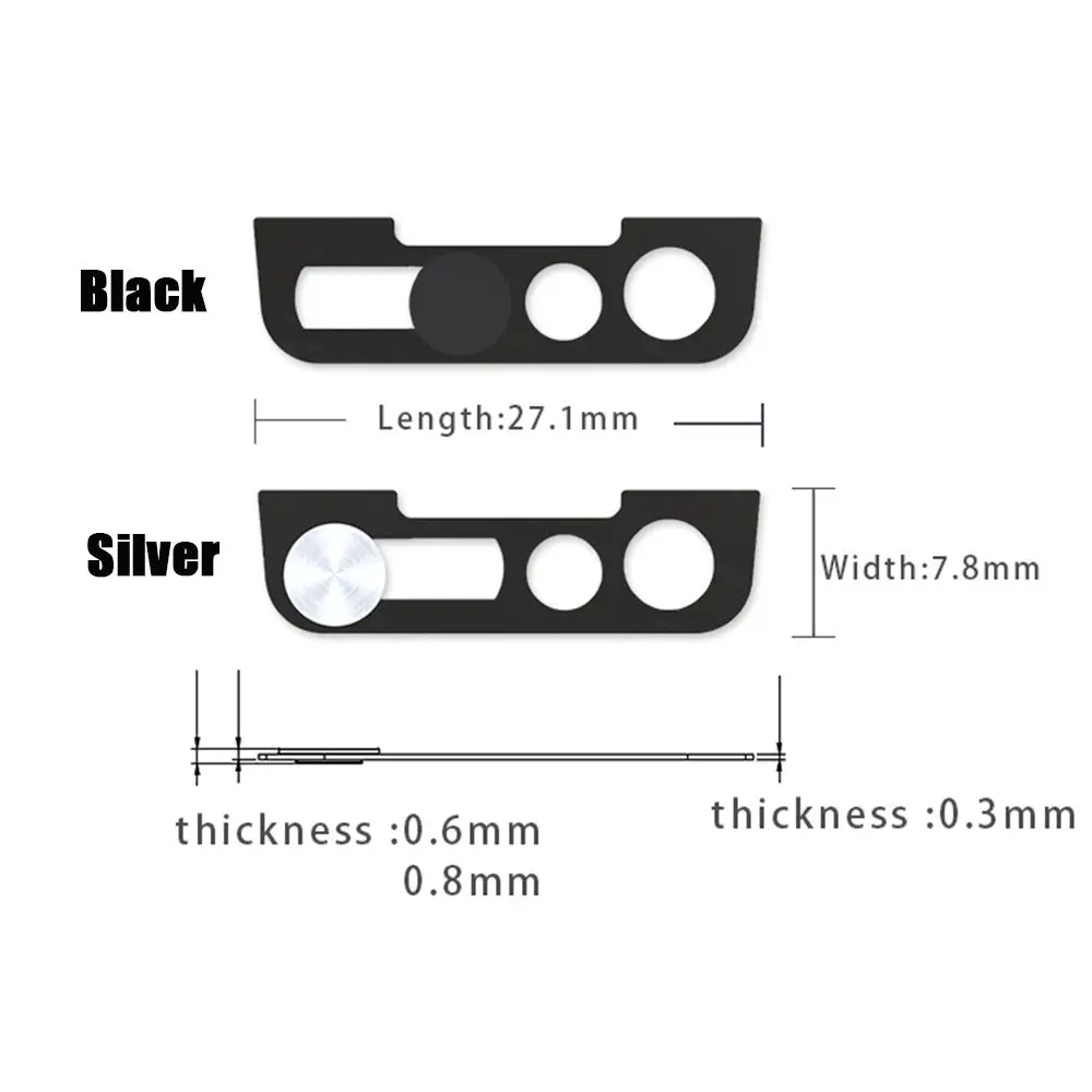 1/3PCS Metal Webcam Cover Phone Lens Stickers for iPhone 13 Pro Max MiniPrivacy Slider Camera Cover for iPhone 13 Series
