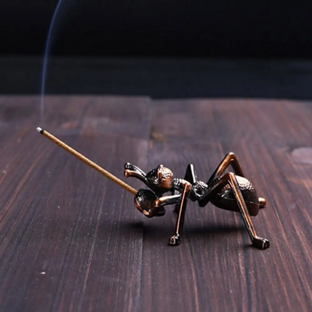 Mini Cafe Ornament Home Decor Buddhism Gadgets Ash Catcher Joss-stick inserted Incense Holder Copper Censer