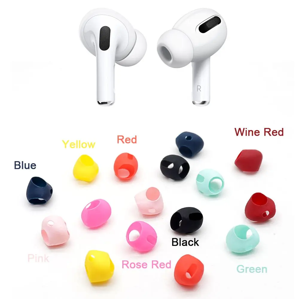2pcs Silicone Earphone Case Cover For Airpods Pro Soft Ultra Thin Earphone Tips Anti Slip Earbud For Apple AirPods Pro