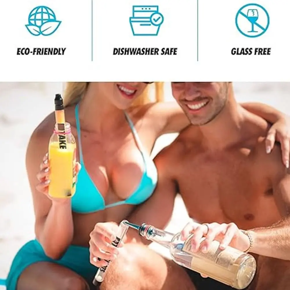 Shot Straw Transparent Straw Reusable Glasses Drinking Straws Easy to use for Tumbler,Fits All Standard Bottles